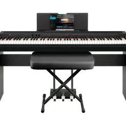 Williams Allegro IV In-Home Pack Digital Piano With Stand, Bench & Piano-Style Pedal Black