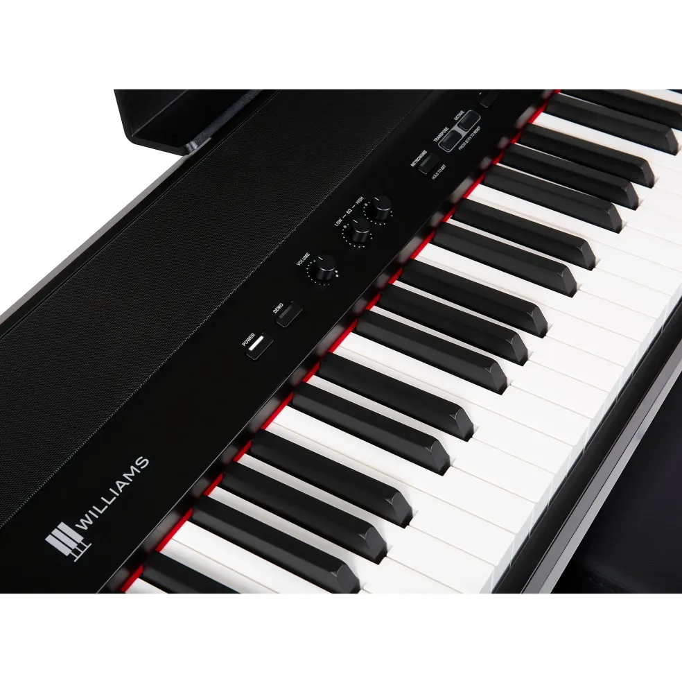 Williams Allegro IV In-Home Pack Digital Piano With Stand, Bench & Piano-Style Pedal Black