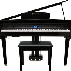 Williams Symphony Grand Digital Piano With Bench Ebony Polish