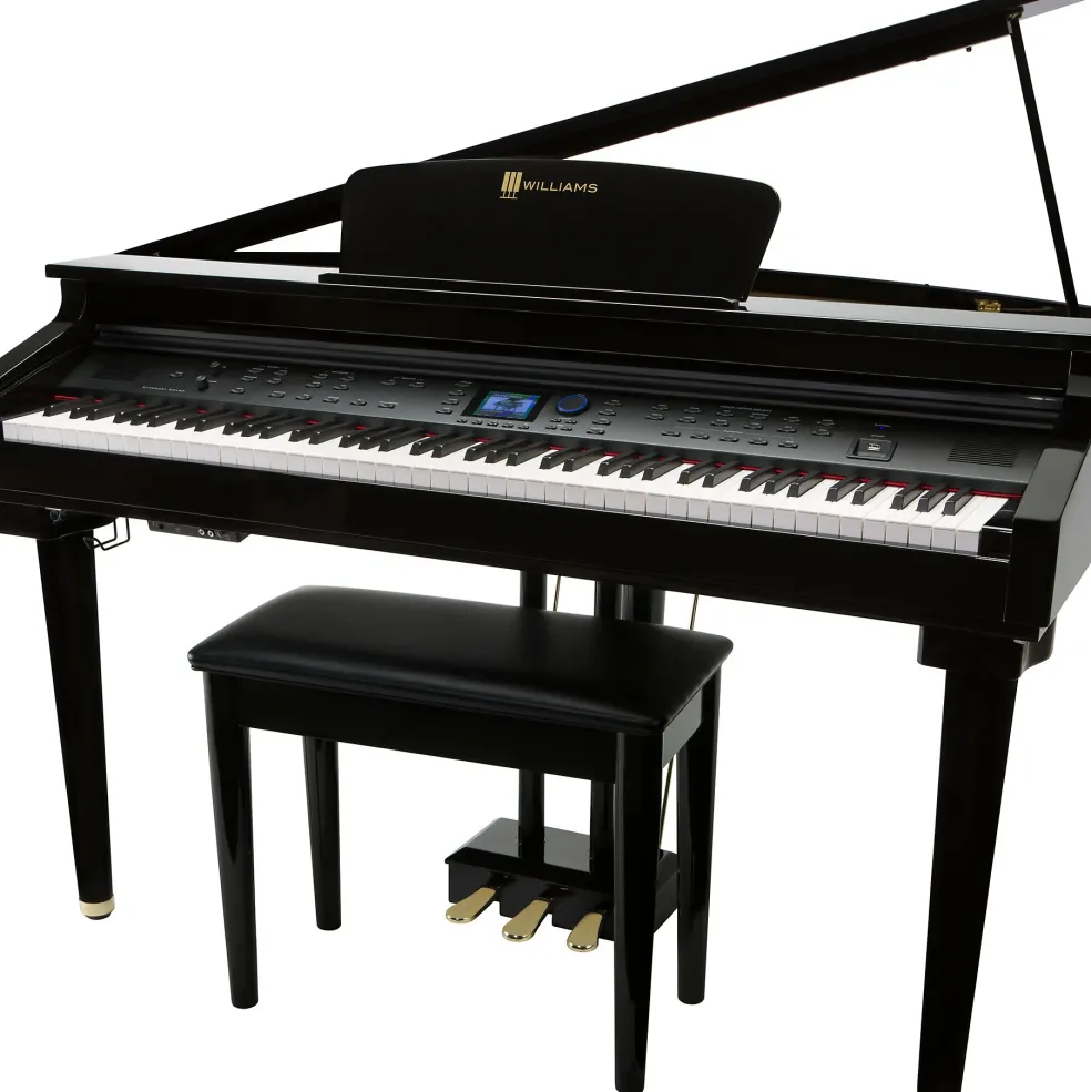 Williams Symphony Grand Digital Piano With Bench Ebony Polish