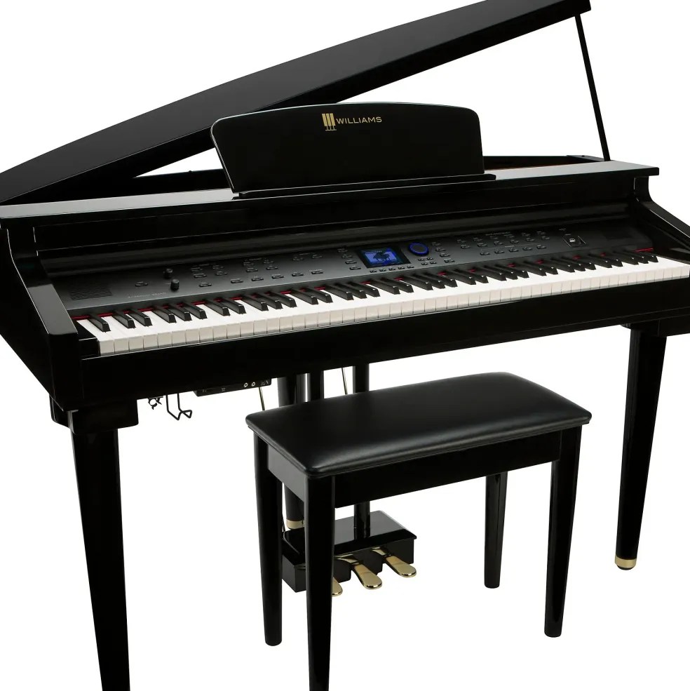 Williams Symphony Grand Digital Piano With Bench Ebony Polish