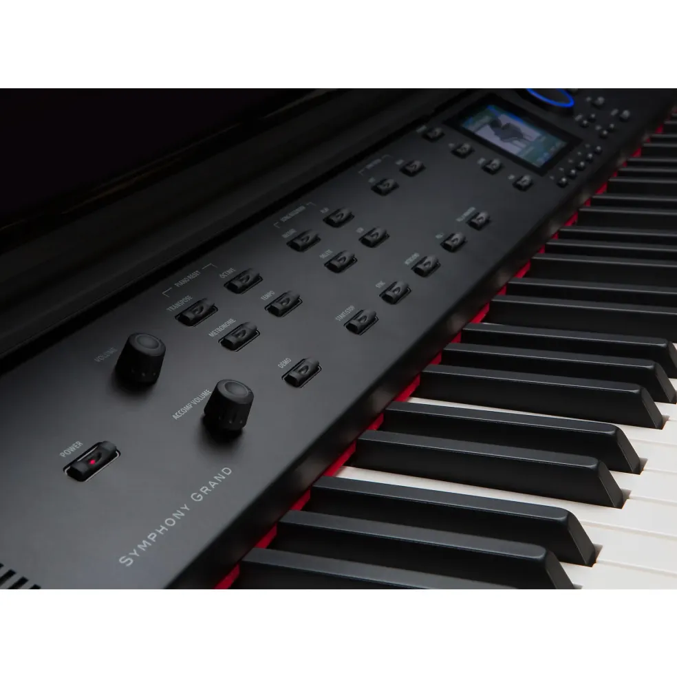 Williams Symphony Grand Digital Piano With Bench Ebony Polish