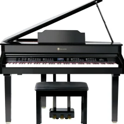 Williams Symphony Grand II Digital Micro Grand Piano With Bench Black 88 Key