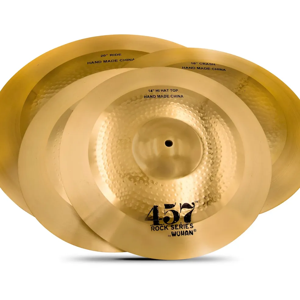 Wuhan 457 4-Piece Rock Cymbal Pack