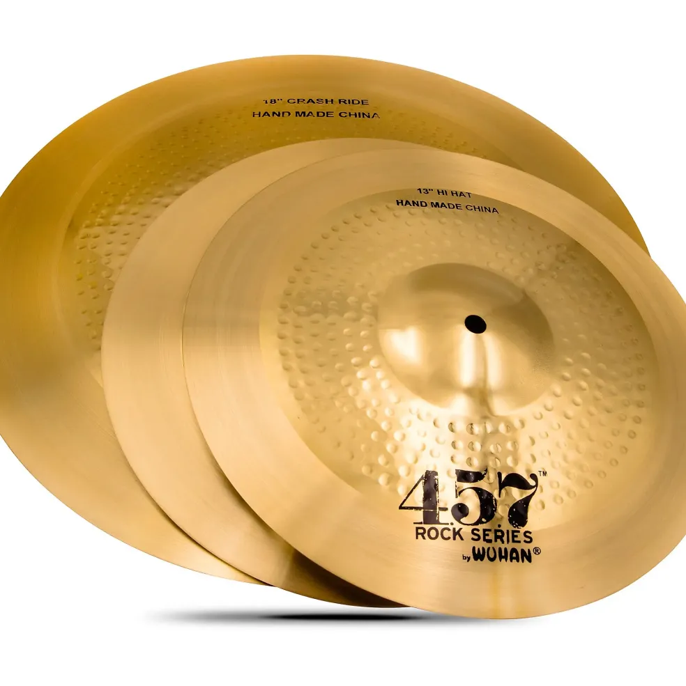 Wuhan 457 3-Piece Rock Cymbal Pack