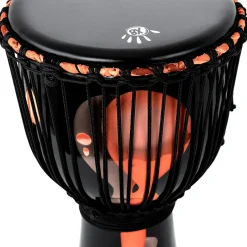 X8 Drums Blackout Lava Lamp Djembe 12 in. Red Multi Fade