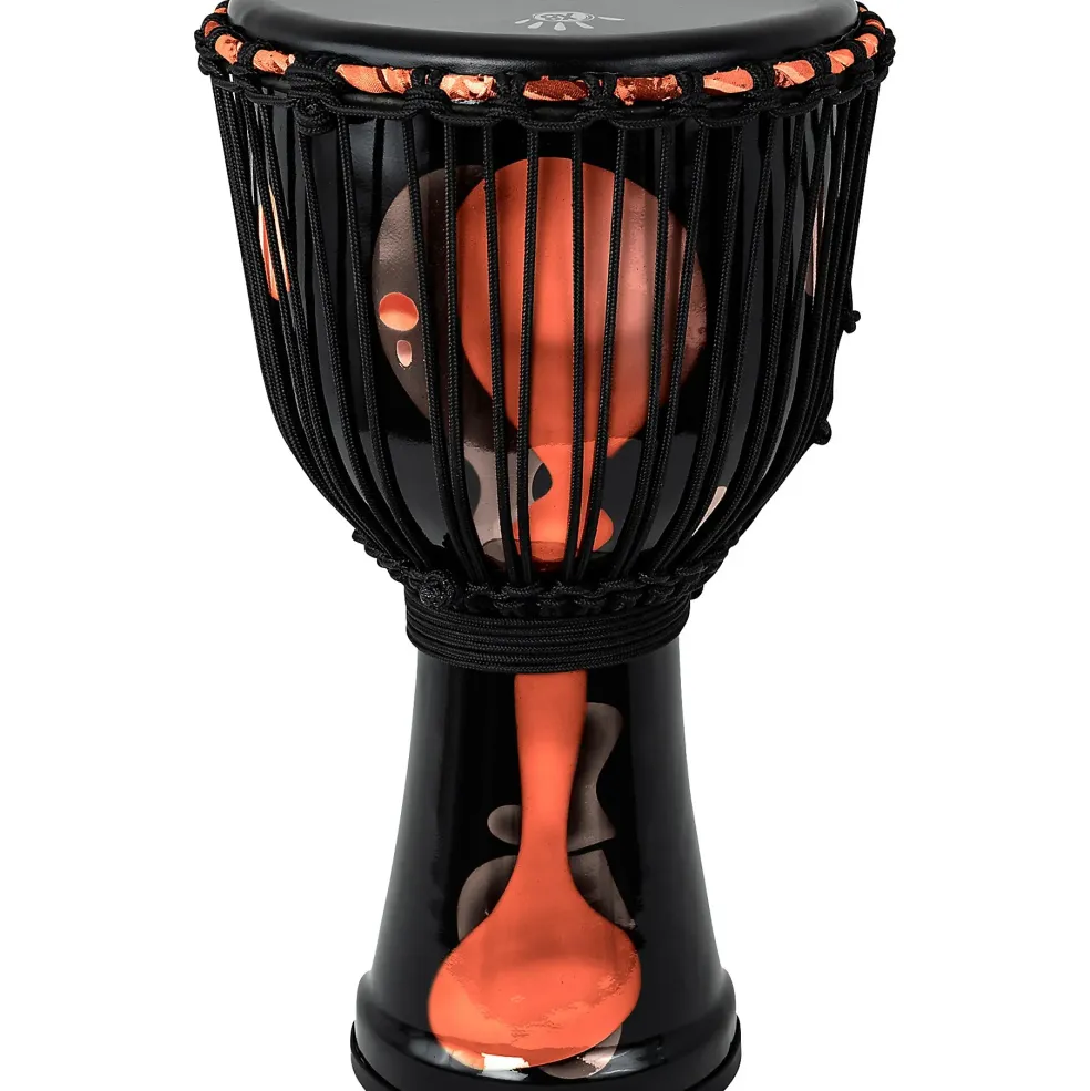 X8 Drums Blackout Lava Lamp Djembe 12 in. Red Multi Fade
