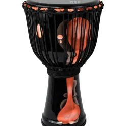 X8 Drums Blackout Lava Lamp Djembe 12 in. Red Multi Fade