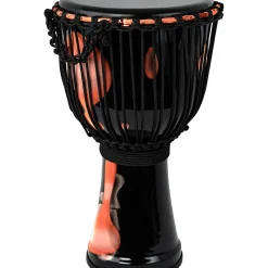 X8 Drums Blackout Lava Lamp Djembe 12 in. Red Multi Fade