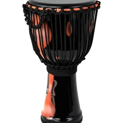 X8 Drums Blackout Lava Lamp Djembe 12 in. Red Multi Fade