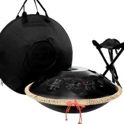 X8 Drums Zodiac Constellation Handpan With Bag and Stand 22 in. Black