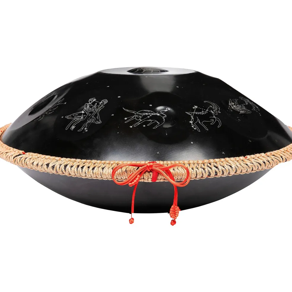 X8 Drums Zodiac Constellation Handpan With Bag and Stand 22 in. Black