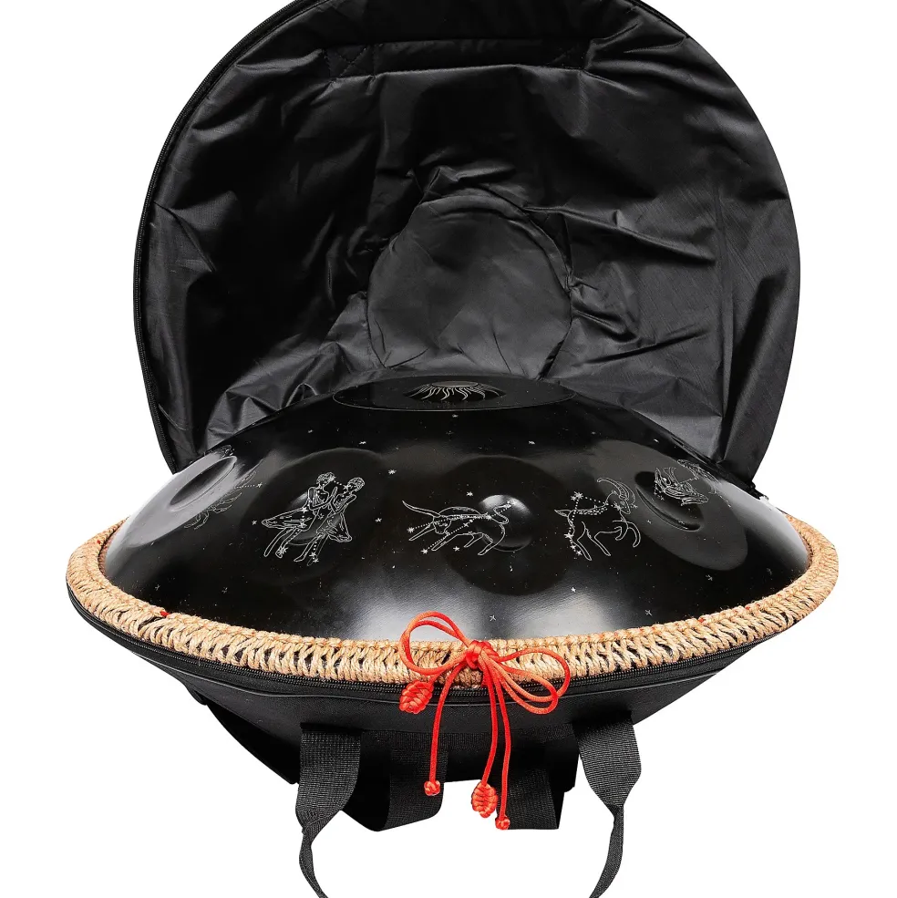 X8 Drums Zodiac Constellation Handpan With Bag and Stand 22 in. Black