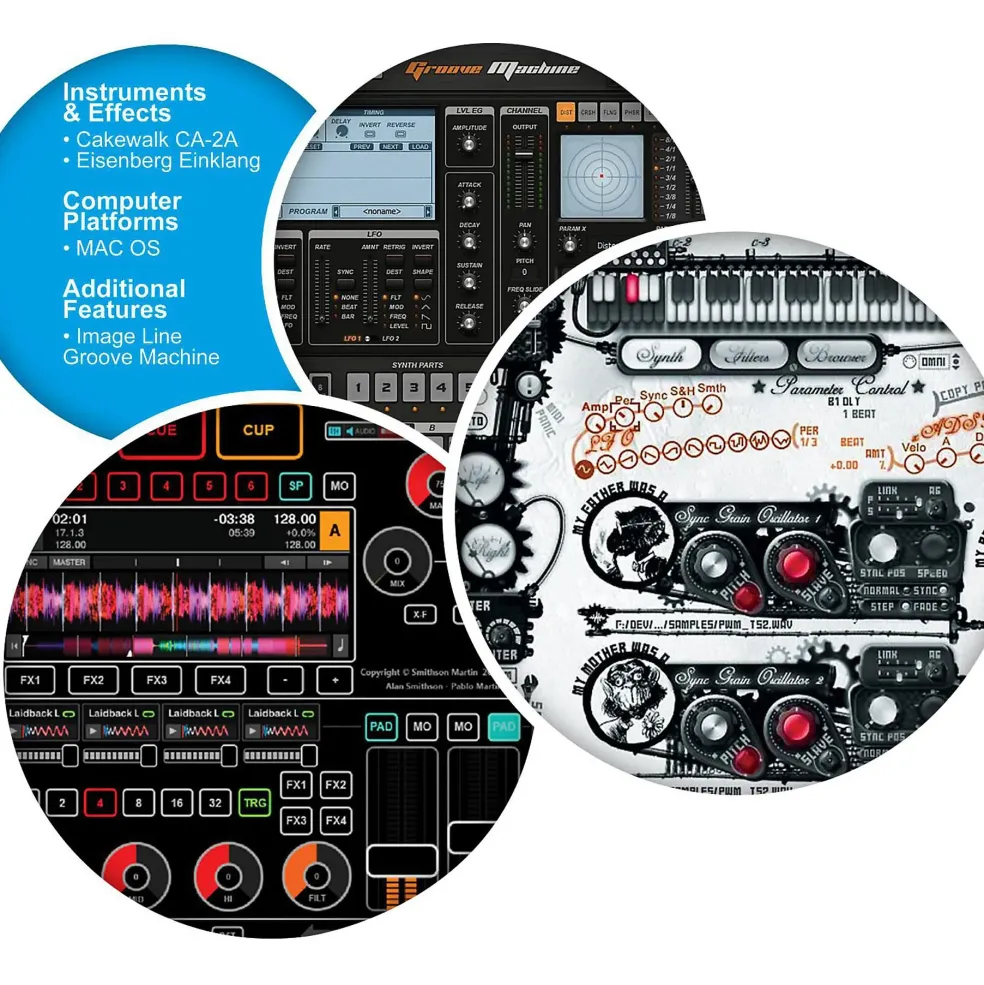 XCHANGE Producer Software Collection With PreSonus, Cakewalk, IK Multimedia, Image-Line, Loop Loft, Ohm Force and Sonnox
