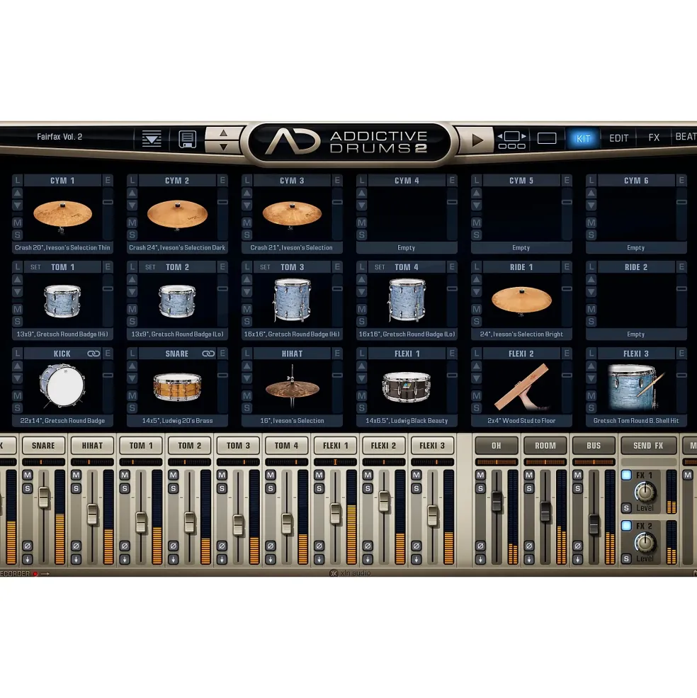 XLN Audio Addictive Drums 2 : United Heavy ADpak