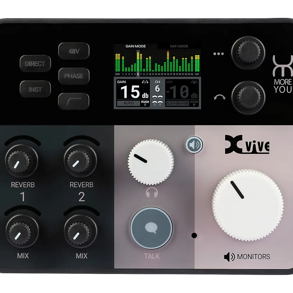 Xvive MORE YOU 24x20 USB Expandable Audio Interface with MOREYOU2X Audio Expansion Unit