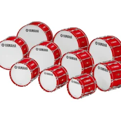 Yamaha 20" x 14" 8300 Series Field-Corps Marching Bass Drum Red Forest