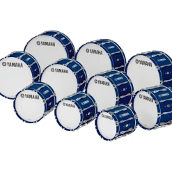 Yamaha 26" x 14" 8300 Series Field-Corps Marching Bass Drum Blue Forest