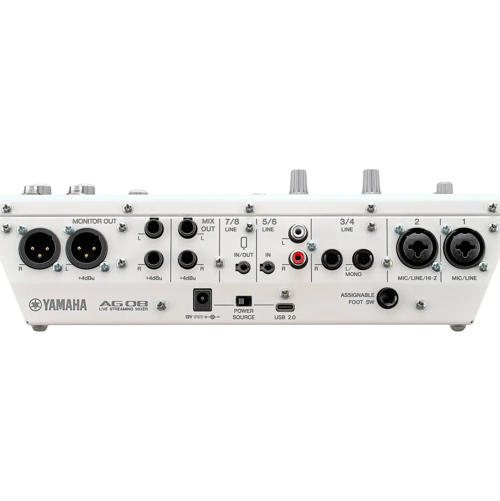 Yamaha AG08 8-Channel Mixer/USB Interface for Mac/PC White