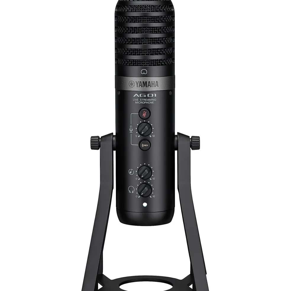 Yamaha AG01 Streaming Loopback Audio USB Microphone Black