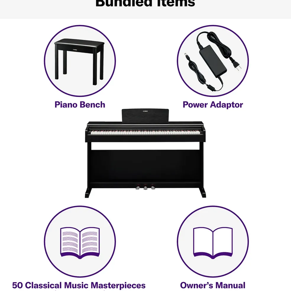 Yamaha Arius YDP-144 Digital Console Piano Black