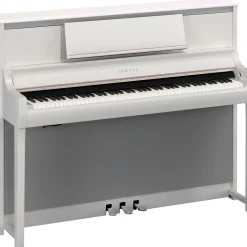 Yamaha Clavinova CSP-295 Digital Upright Piano With Bench Polished White