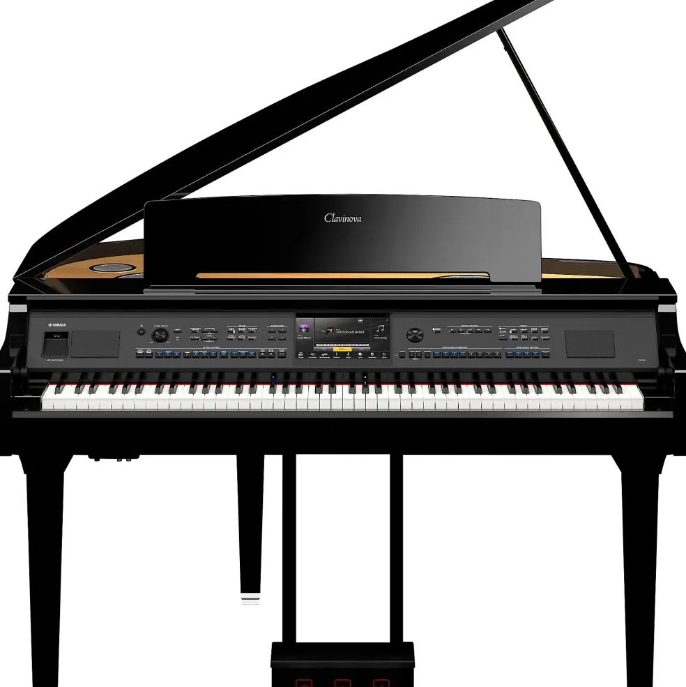 Yamaha Clavinova CVP-909 Digital Grand Piano With Bench Polished Ebony