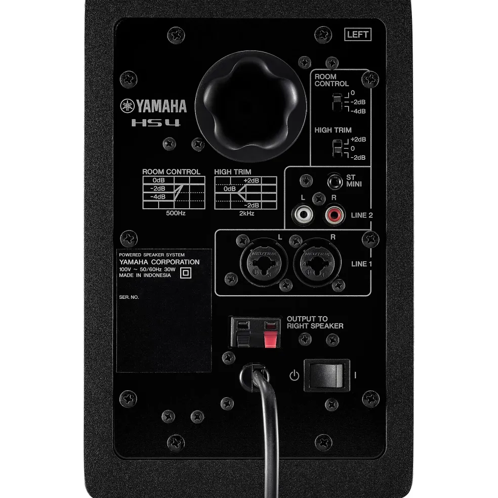 Yamaha HS4 4.5" Black Powered Studio Monitors (Pair)