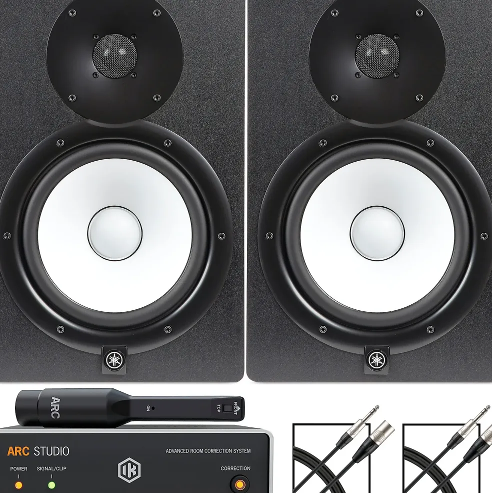 Yamaha HS8 8" Studio Monitor Pair with IK Multimedia ARC Studio Advanced Room Correction System