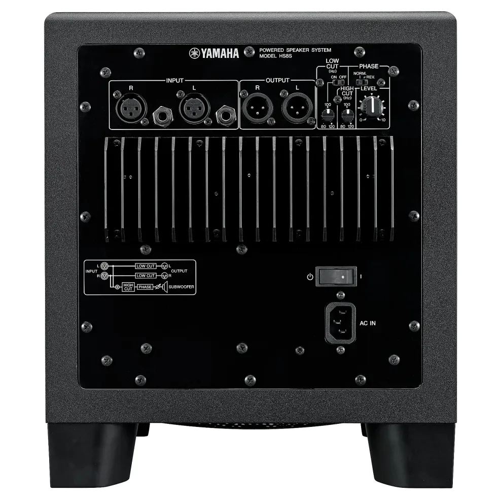 Yamaha HS8S 8" Powered Studio Subwoofer (Each)