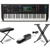 Yamaha MODX6+ Synthesizer With Stand, Bench and Sustain Pedal