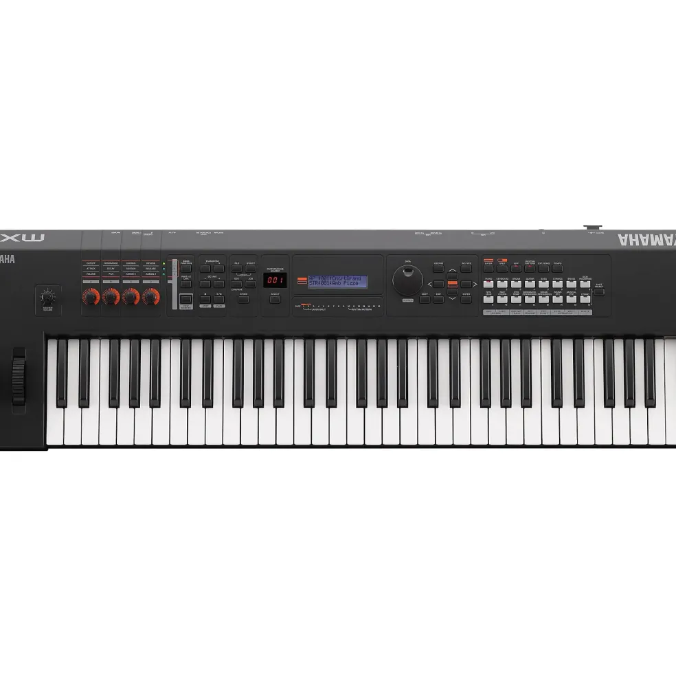 Yamaha MX61 61-Key Music Production Synthesizer Essentials Bundle Black