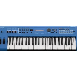 Yamaha MX49 49-Key Music Production Synthesizer Essentials Bundle Blue