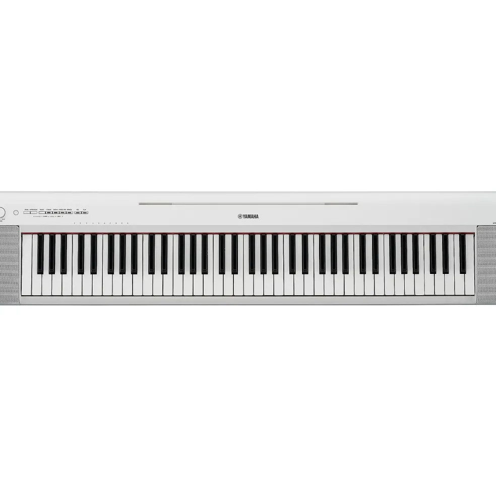Yamaha Piaggero NP-35 76-Key Portable Keyboard Essentials Bundle White