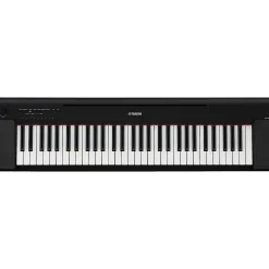 Yamaha Piaggero NP-15 61-Key Portable Keyboard Essentials Bundle Black