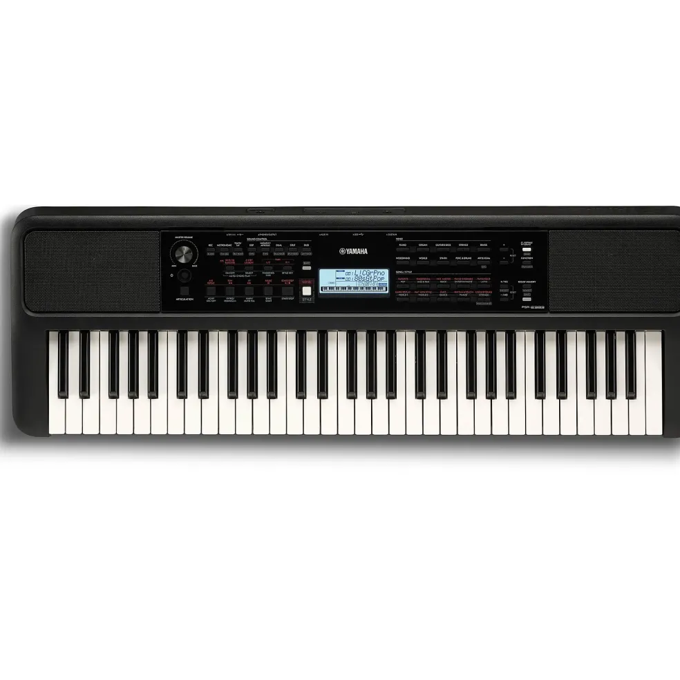 Yamaha PSR-E383 61-Key Portable Keyboard With Power Adapter