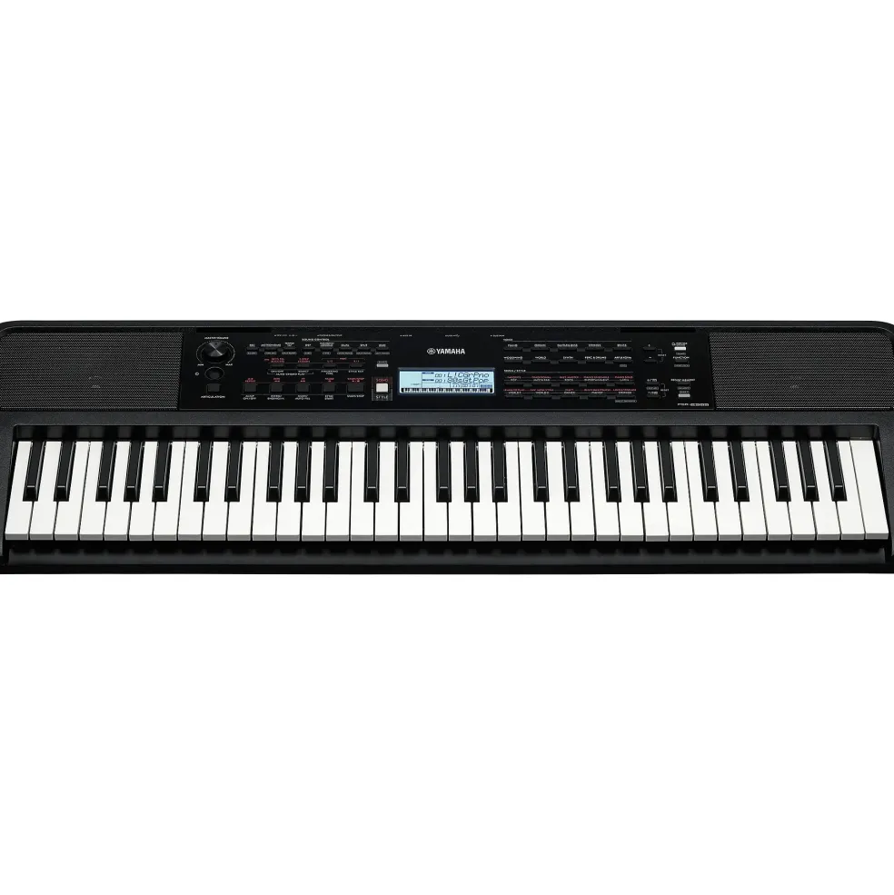 Yamaha PSR-E383 61-Key Portable Keyboard With Power Adapter