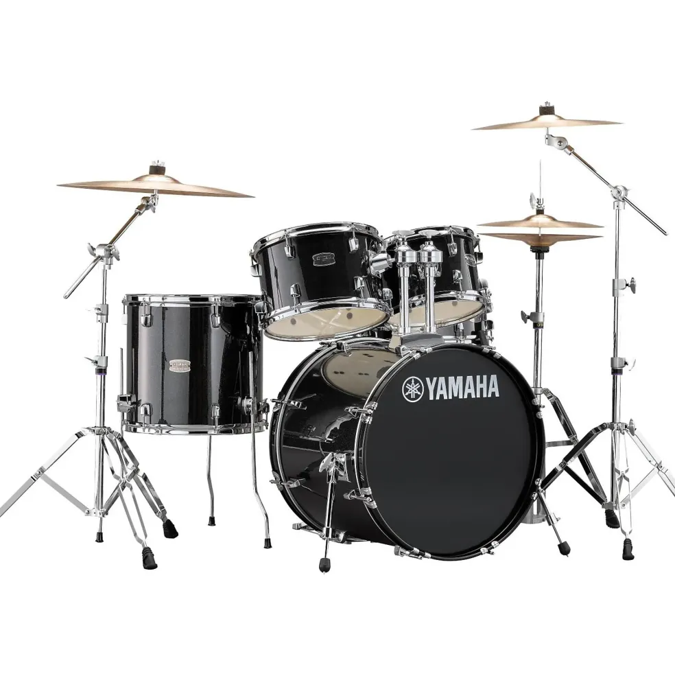 Yamaha Rydeen 5-Piece Shell Pack With 20" Bass Drum Black Glitter