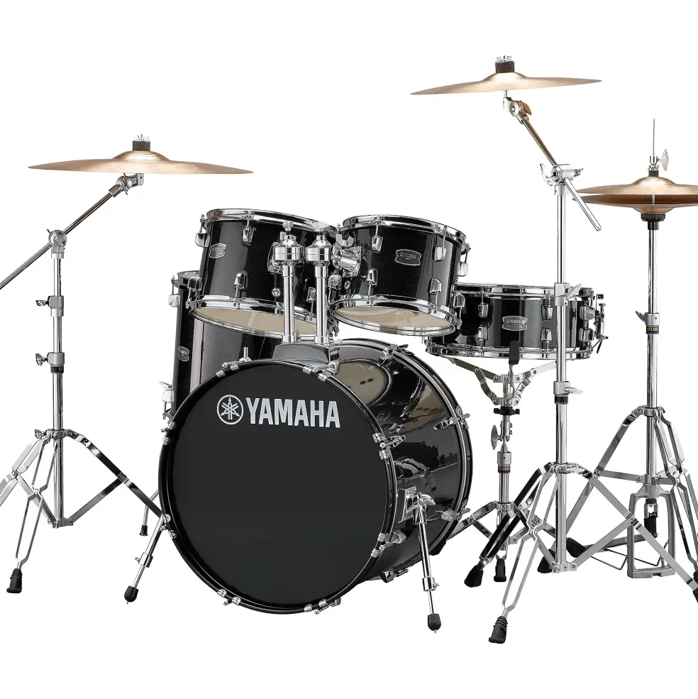 Yamaha Rydeen 5-Piece Shell Pack With 20" Bass Drum Black Glitter