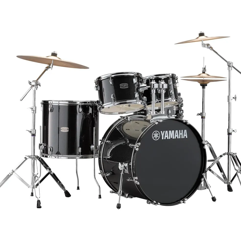 Yamaha Rydeen 5-Piece Shell Pack With 22" Bass Drum Black Glitter