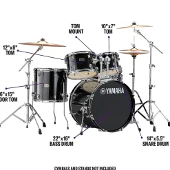 Yamaha Rydeen 5-Piece Shell Pack With 22