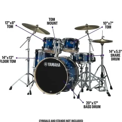 Yamaha Stage Custom Birch 5-Piece Shell Pack With 20