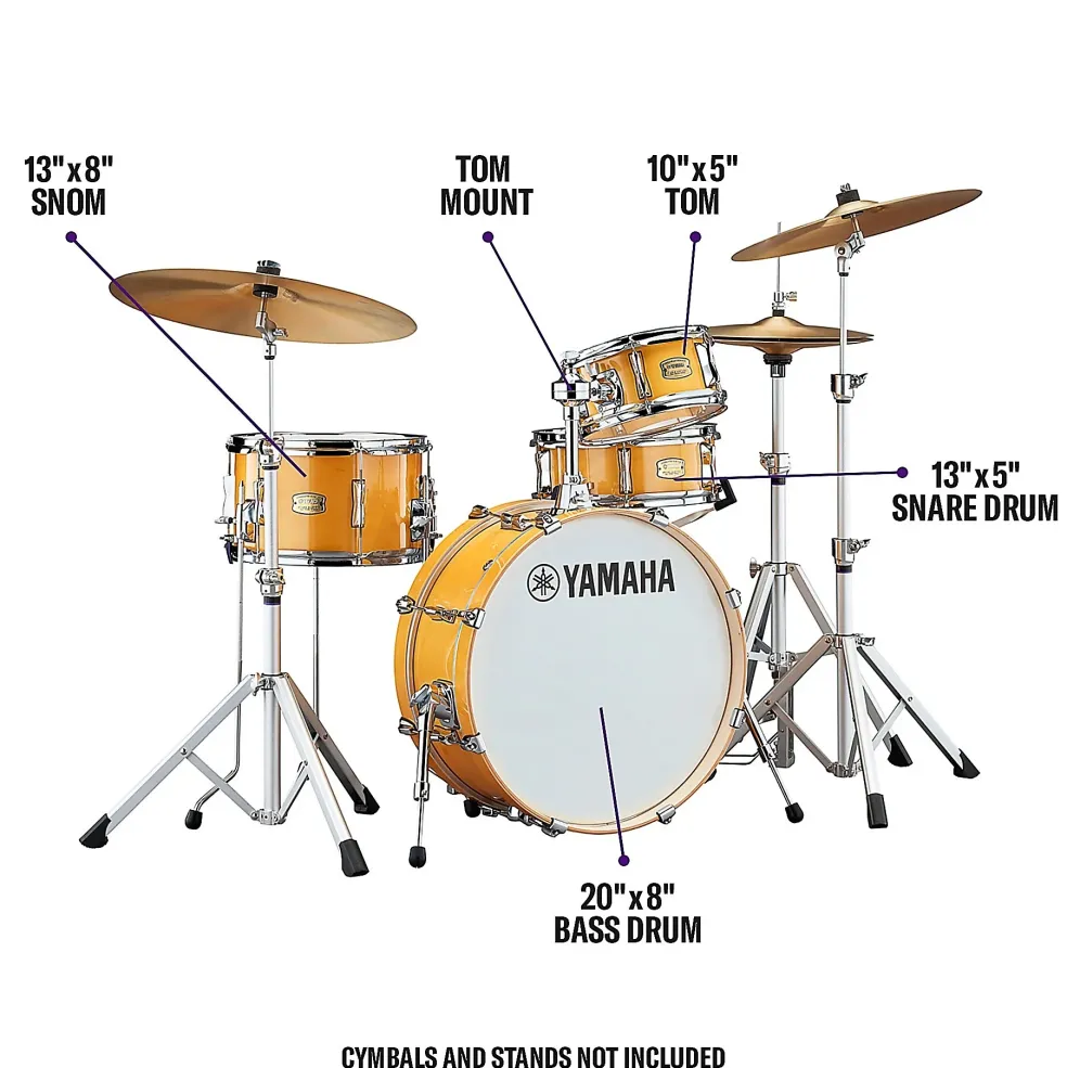 Yamaha Stage Custom Hip 4-Piece Shell Pack Natural Wood