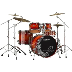 Yamaha 50th Anniversary 5-Piece Birdseye Maple Shell Pack Amber Sunburst