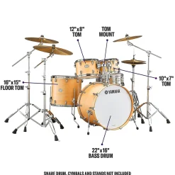 Yamaha Tour Custom Maple 4-Piece Shell Pack With 22