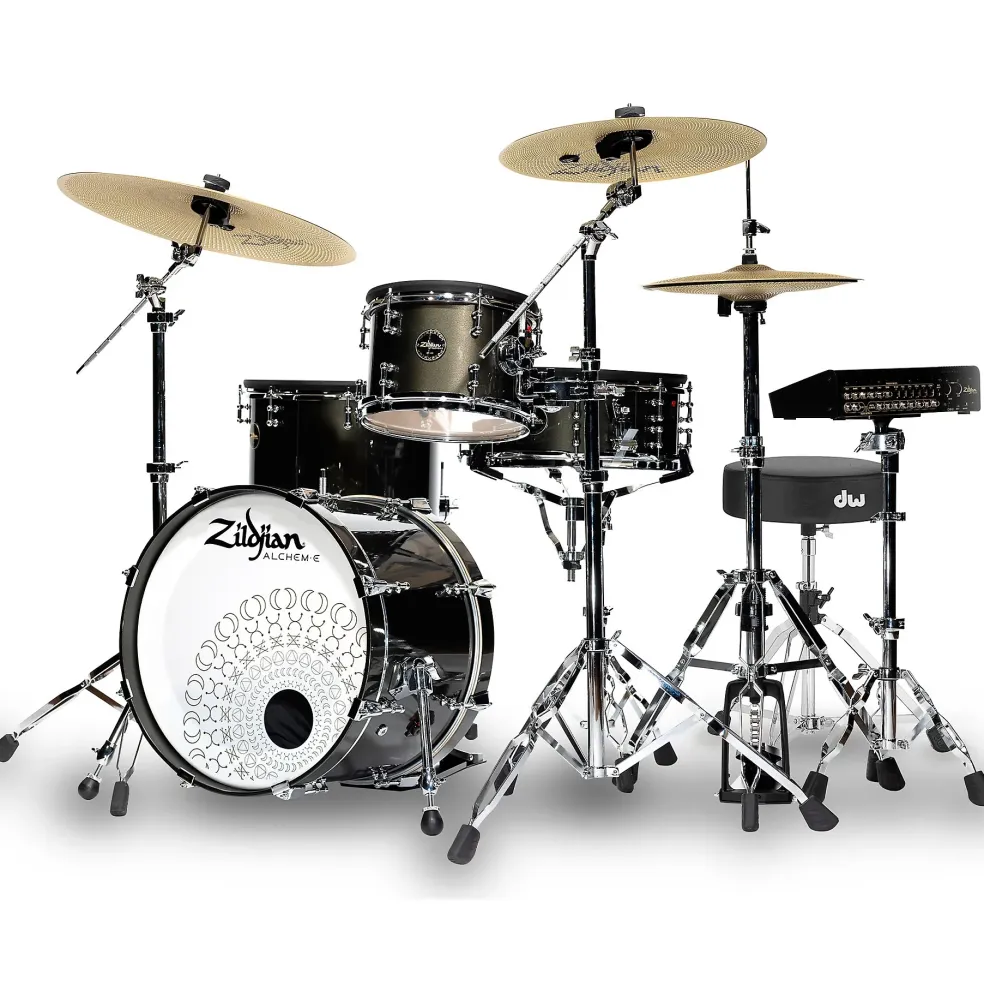 Zildjian ALCHEM-E Gold Electronic Drum Kit With DW Hardware