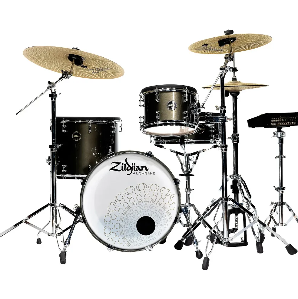 Zildjian ALCHEM-E Gold Electronic Drum Kit With DW Hardware