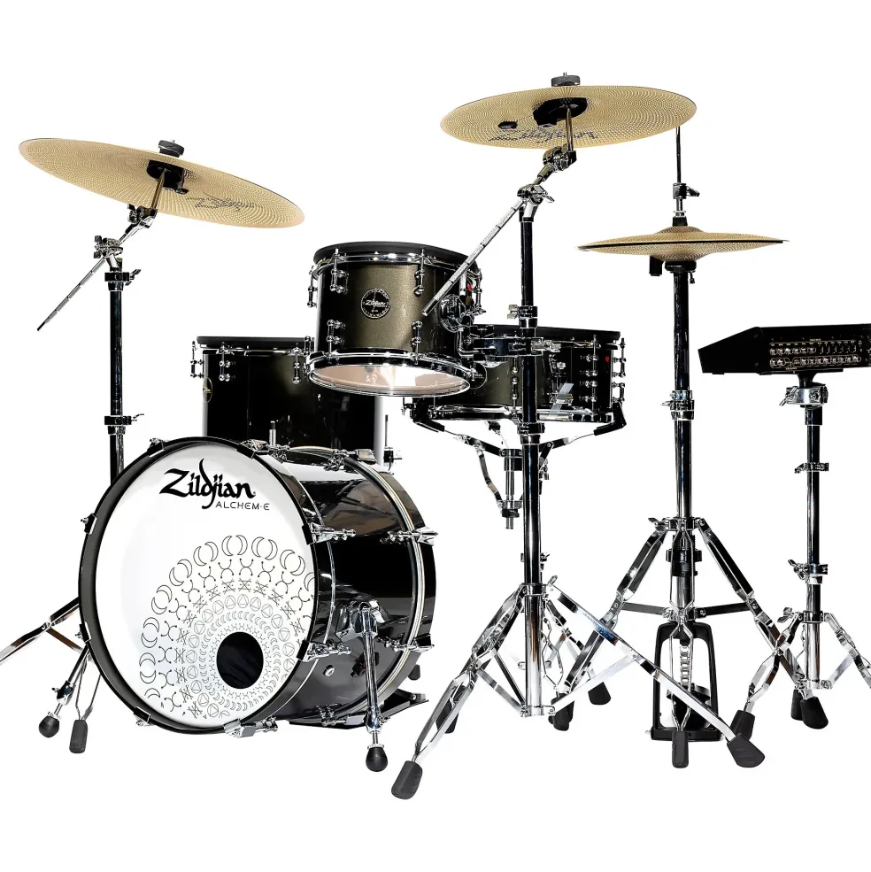 Zildjian ALCHEM-E Gold Electronic Drum Kit With DW Hardware
