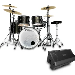 Zildjian ALCHEM-E Gold EX Electronic Drum Kit and DA2112 Drum Amp