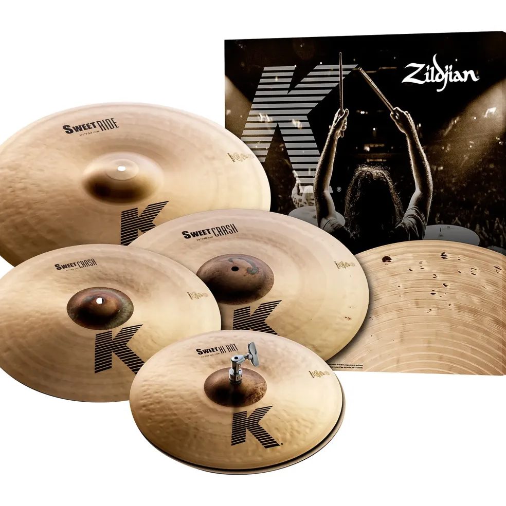 Zildjian K Sweet Cymbal Pack With Free 17" Crash